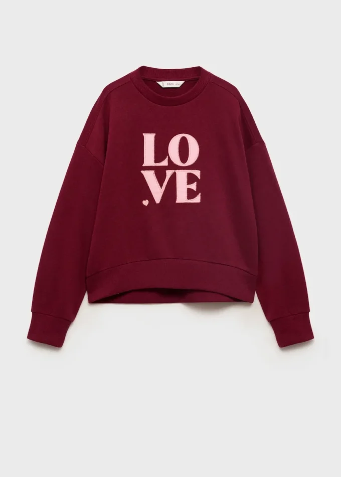 Sweatshirt mit Liebesbotschaft Sweatshirt mit Liebesbotschaft