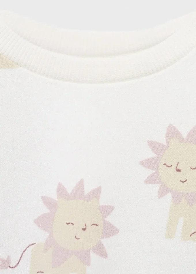 Sweatshirt mit Löwenprint Sweatshirt mit Löwenprint