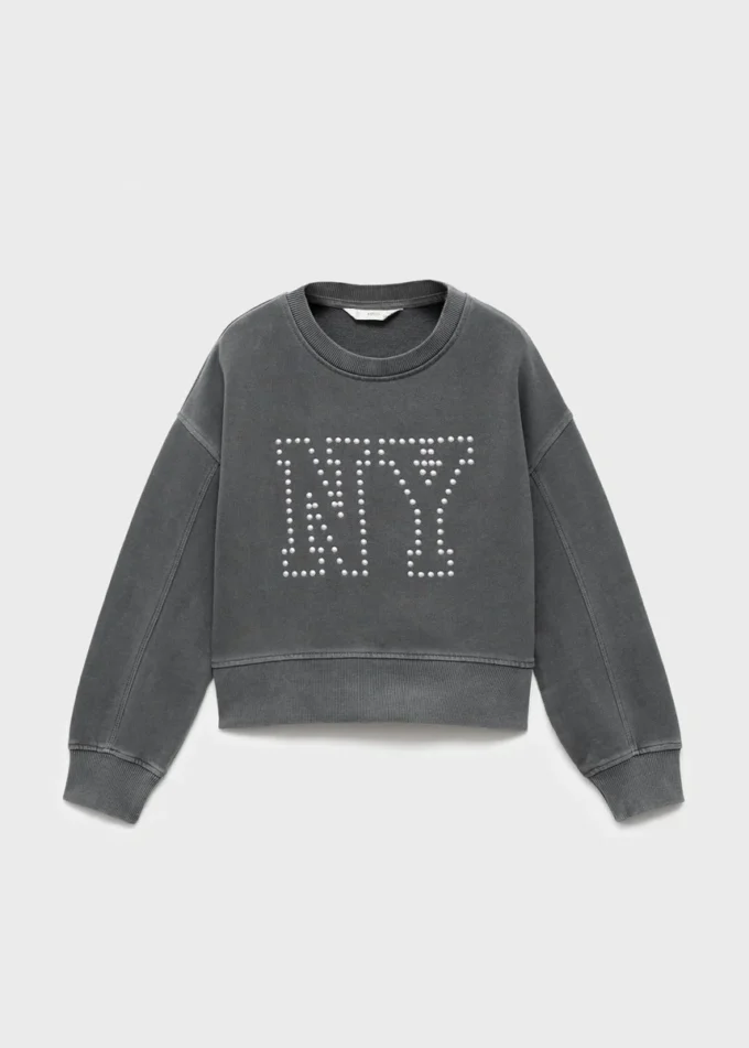 Sweatshirt mit Nieten Sweatshirt mit Nieten