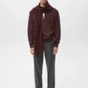 Sweatshirt mit normaler Passform und Reißverschluss am Kragen