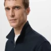 Sweatshirt mit normaler Passform und Reißverschluss am Kragen