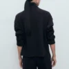 Sweatshirt mit Rollkragen und Reißverschluss Sweatshirt mit Rollkragen und Reißverschluss