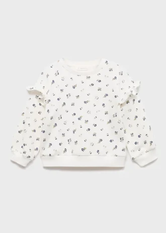Sweatshirt mit Rüschendetail