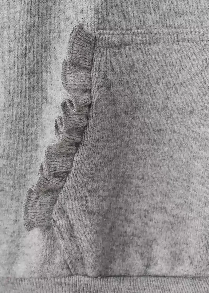 Sweatshirt mit Rüschendetail Sweatshirt mit Rüschendetail
