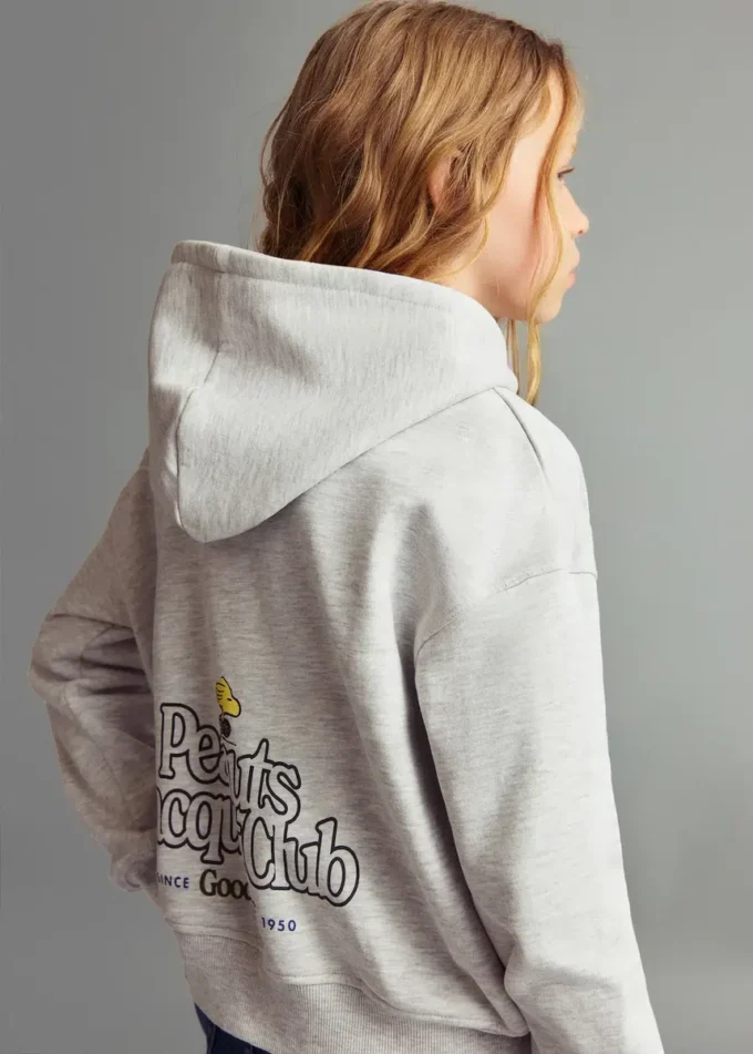 Sweatshirt mit Snoopy-Aufdruck Sweatshirt mit Snoopy-Aufdruck