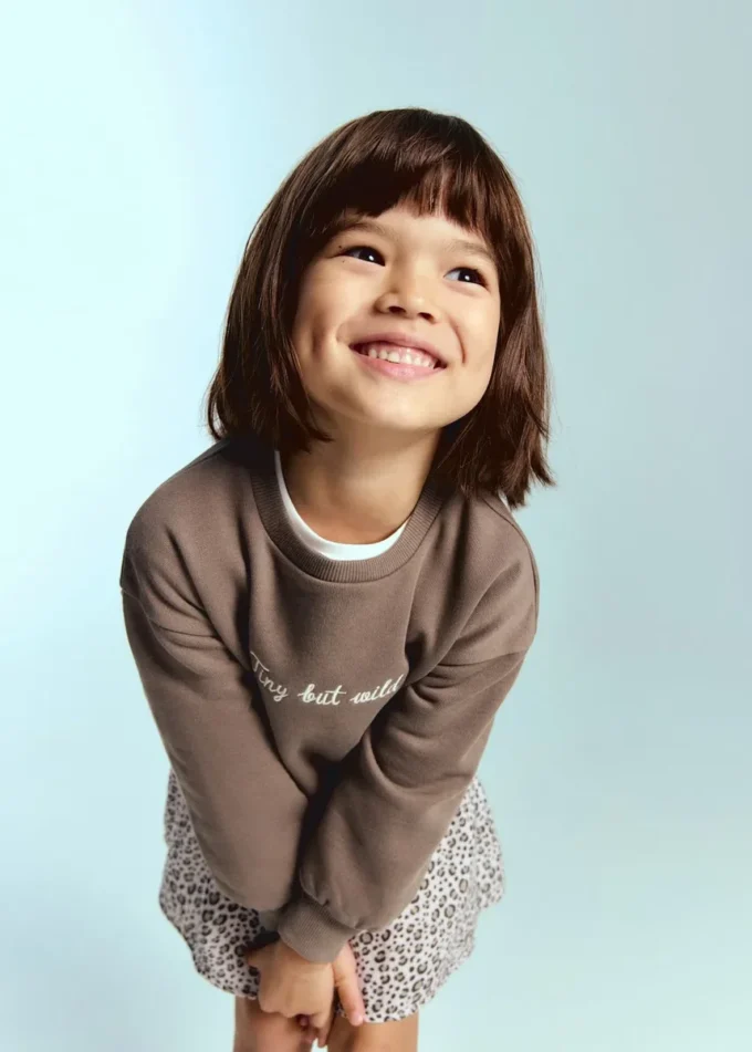 Sweatshirtkleid mit Leopardenmuster Sweatshirtkleid mit Leopardenmuster
