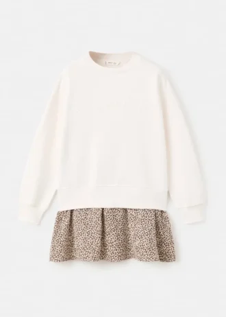Sweatshirtkleid mit Leopardenmuster