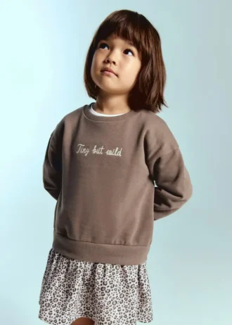 Sweatshirtkleid mit Leopardenmuster