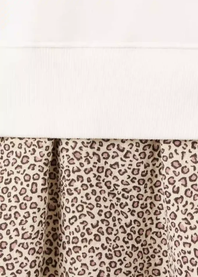 Sweatshirtkleid mit Leopardenmuster Sweatshirtkleid mit Leopardenmuster