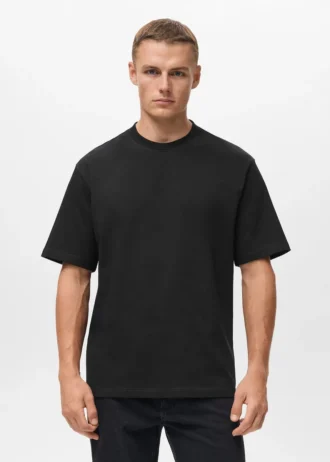 T-Shirt aus 100 % Baumwolle mit lockerer Passform