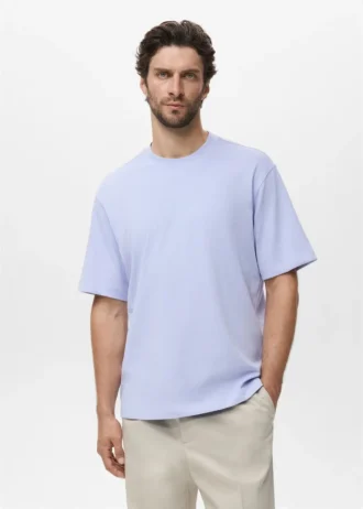 T-Shirt aus 100 % Baumwolle mit lockerer Passform