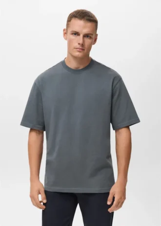 T-Shirt aus 100 % Baumwolle mit lockerer Passform