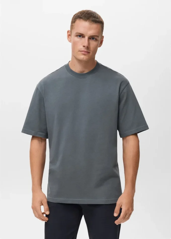 T-Shirt aus 100 % Baumwolle mit lockerer Passform T-Shirt aus 100 % Baumwolle mit lockerer Passform
