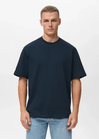 T-Shirt aus 100 % Baumwolle mit lockerer Passform