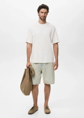 T-Shirt aus 100 % Baumwolle mit lockerer Passform