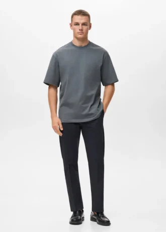 T-Shirt aus 100 % Baumwolle mit lockerer Passform