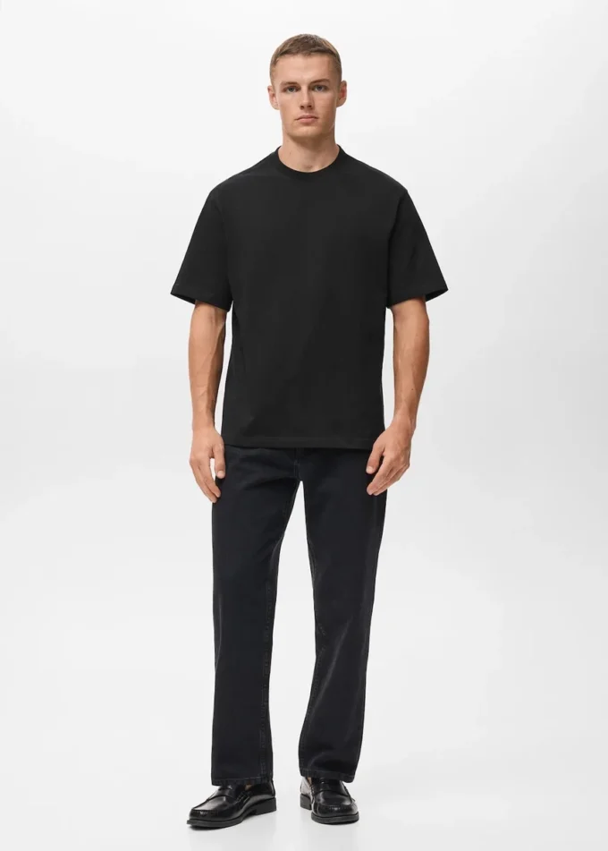 T-Shirt aus 100 % Baumwolle mit lockerer Passform T-Shirt aus 100 % Baumwolle mit lockerer Passform