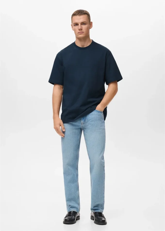 T-Shirt aus 100 % Baumwolle mit lockerer Passform T-Shirt aus 100 % Baumwolle mit lockerer Passform