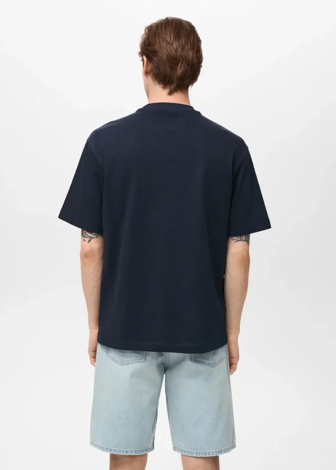 T-Shirt aus 100 % Baumwolle mit lockerer Passform T-Shirt aus 100 % Baumwolle mit lockerer Passform