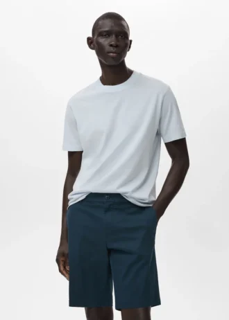 T-Shirt aus 100 % Baumwolle, reguläre Passform