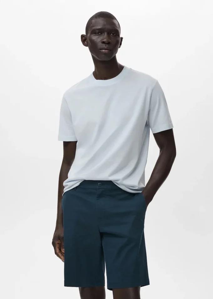 T-Shirt aus 100 % Baumwolle, reguläre Passform