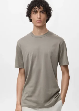 T-Shirt aus 100 % Baumwolle, reguläre Passform
