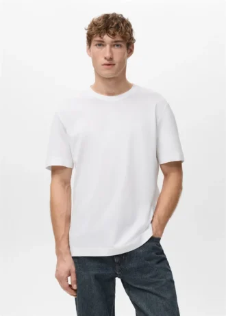 T-Shirt aus 100 % Baumwolle, reguläre Passform