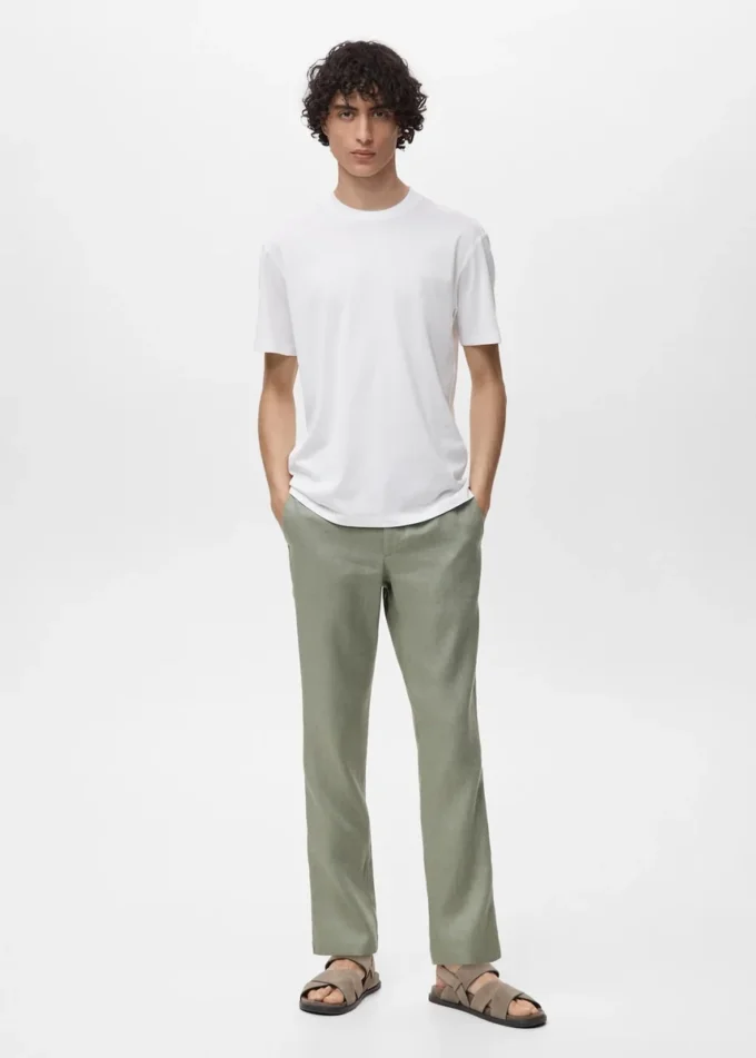T-Shirt aus 100 % Baumwolle, reguläre Passform