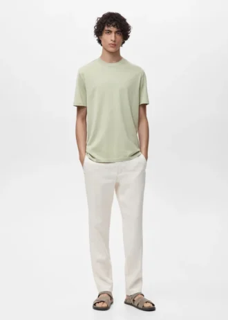 T-Shirt aus 100 % Baumwolle, reguläre Passform