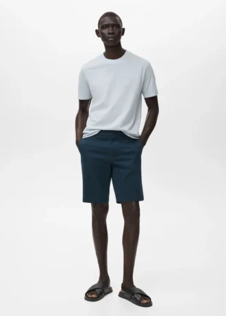 T-Shirt aus 100 % Baumwolle, reguläre Passform