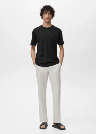 T-Shirt aus 100 % Baumwolle, reguläre Passform
