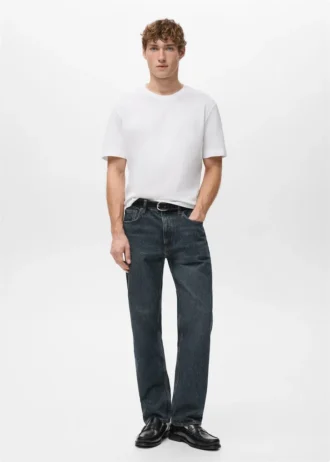 T-Shirt aus 100 % Baumwolle, reguläre Passform