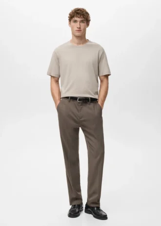 T-Shirt aus 100 % Baumwolle, reguläre Passform