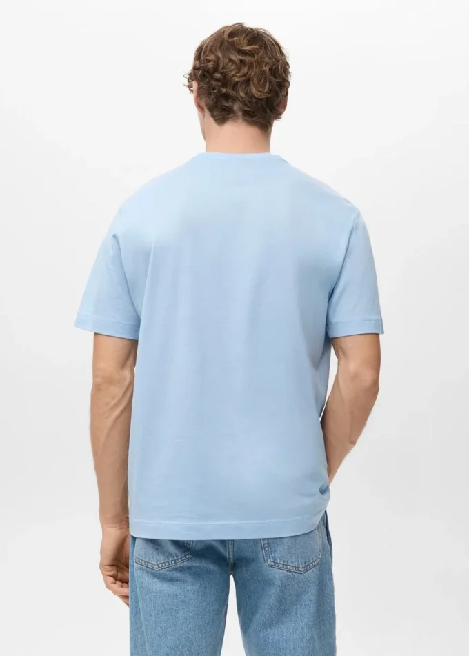 T-Shirt aus 100 % Baumwolle, reguläre Passform T-Shirt aus 100 % Baumwolle, reguläre Passform
