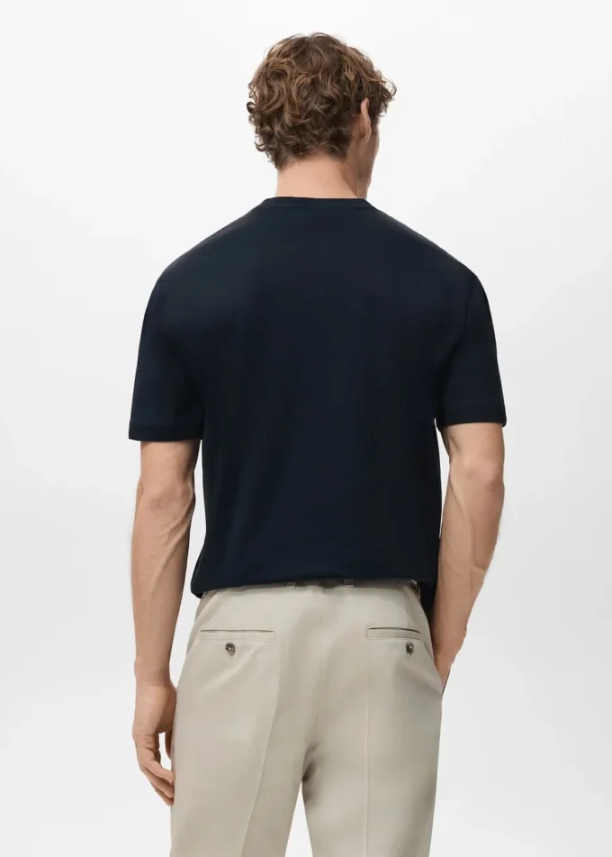 T-Shirt aus 100 % Baumwolle, reguläre Passform T-Shirt aus 100 % Baumwolle, reguläre Passform