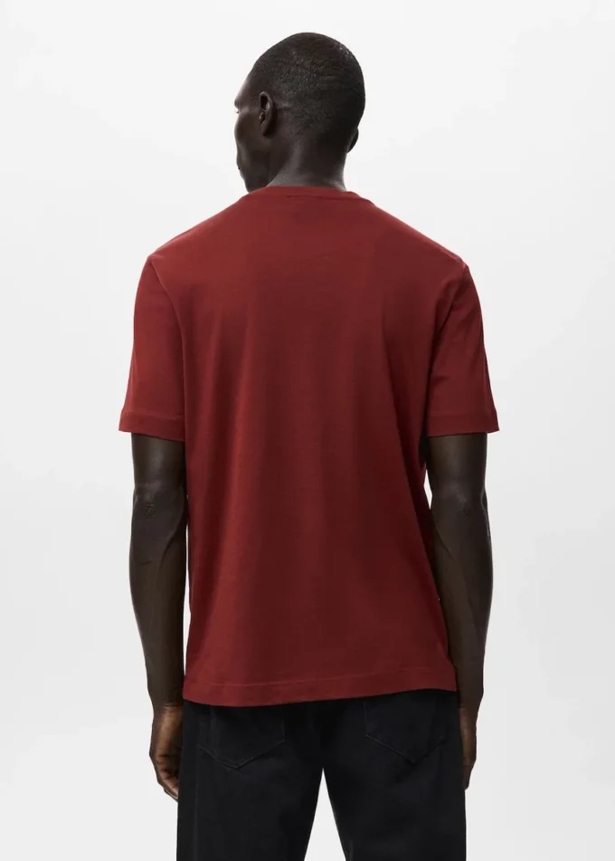 T-Shirt aus 100 % Baumwolle, reguläre Passform T-Shirt aus 100 % Baumwolle, reguläre Passform