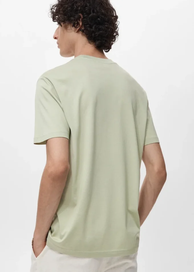 T-Shirt aus 100 % Baumwolle, reguläre Passform