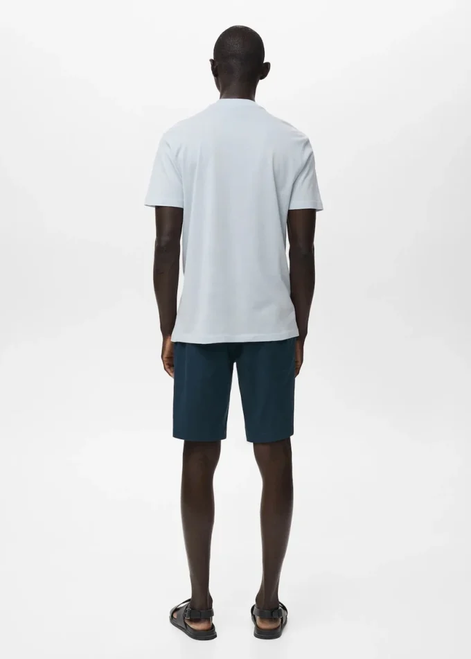 T-Shirt aus 100 % Baumwolle, reguläre Passform
