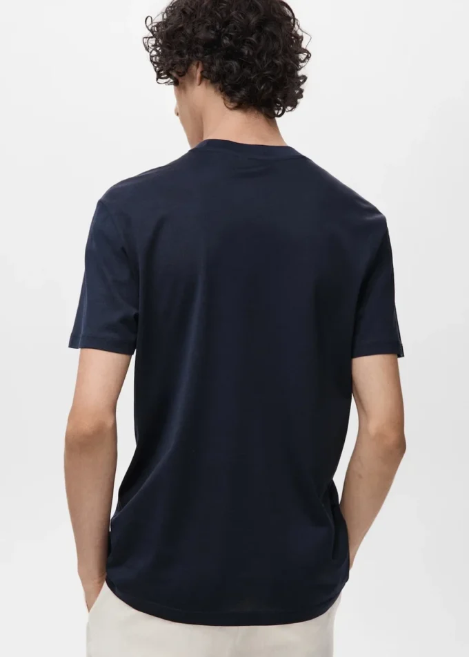 T-Shirt aus 100 % Baumwolle, reguläre Passform