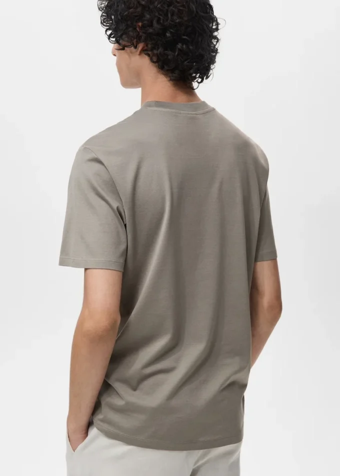 T-Shirt aus 100 % Baumwolle, reguläre Passform