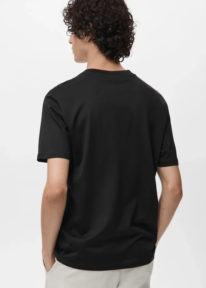 T-Shirt aus 100 % Baumwolle, reguläre Passform