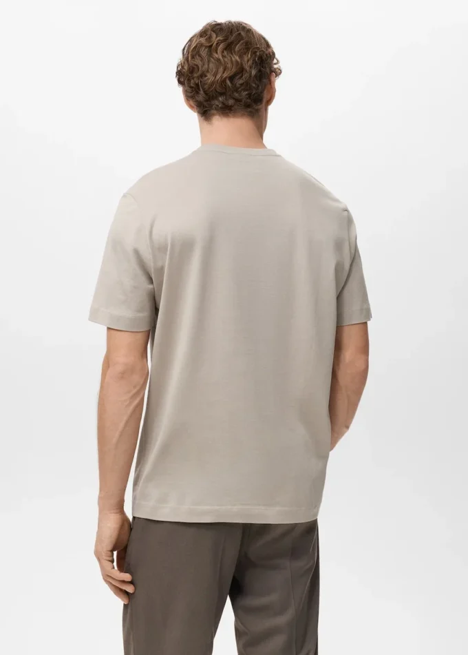T-Shirt aus 100 % Baumwolle, reguläre Passform T-Shirt aus 100 % Baumwolle, reguläre Passform