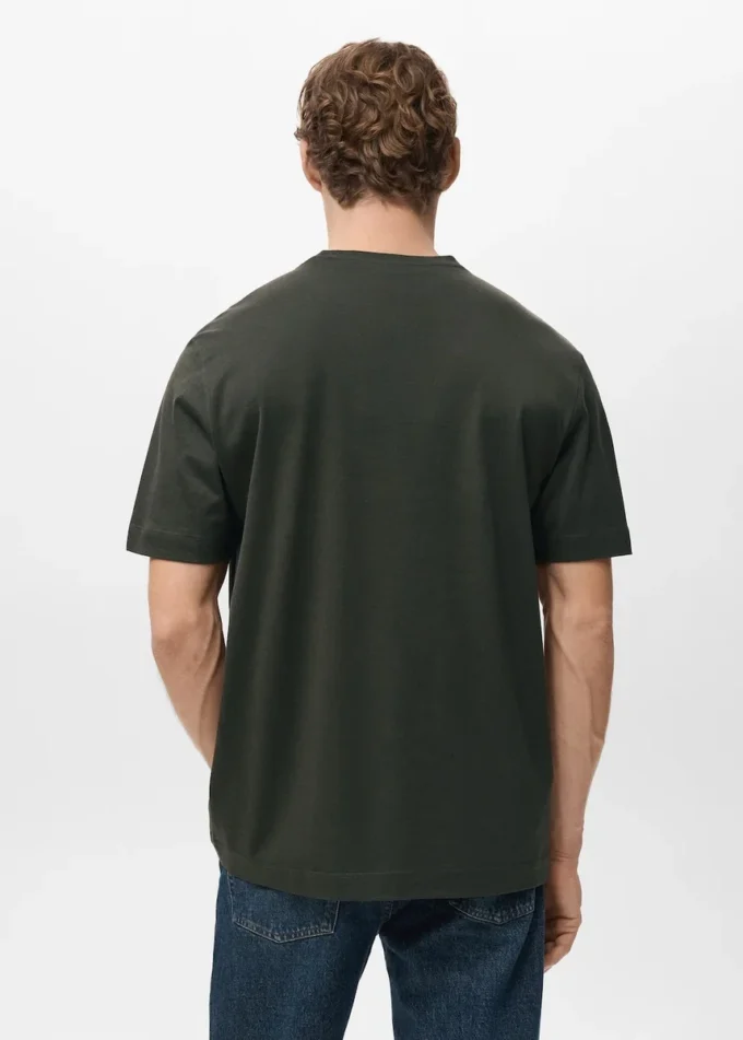 T-Shirt aus 100 % Baumwolle, reguläre Passform T-Shirt aus 100 % Baumwolle, reguläre Passform