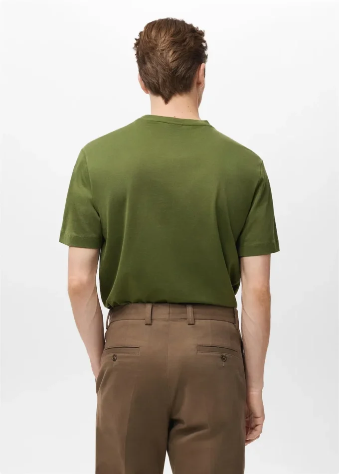 T-Shirt aus 100 % Baumwolle, reguläre Passform T-Shirt aus 100 % Baumwolle, reguläre Passform
