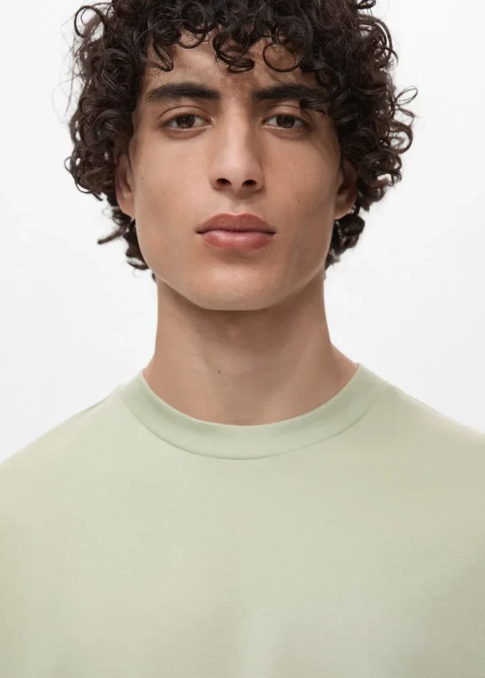 T-Shirt aus 100 % Baumwolle, reguläre Passform