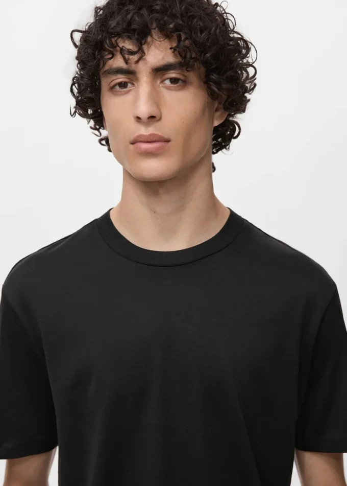 T-Shirt aus 100 % Baumwolle, reguläre Passform