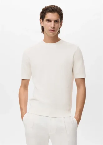 T-Shirt aus 100 % Baumwollstrick T-Shirt aus 100 % Baumwollstrick