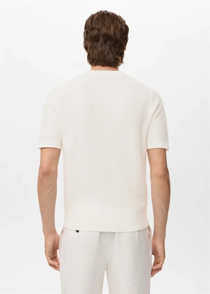 T-Shirt aus 100 % Baumwollstrick T-Shirt aus 100 % Baumwollstrick
