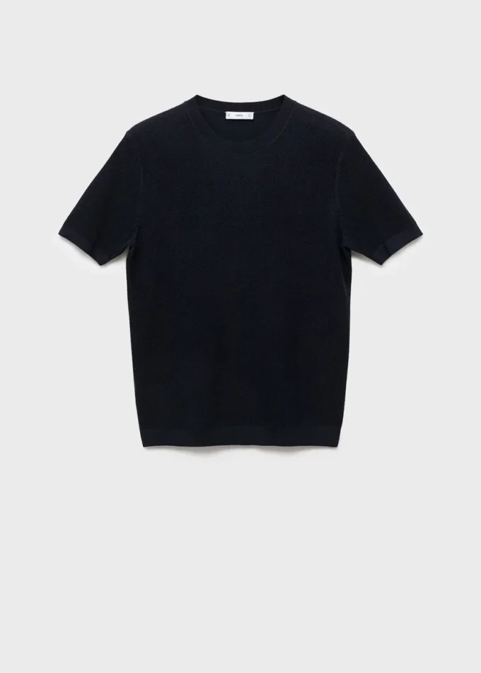 T-Shirt aus Baumwollstrick