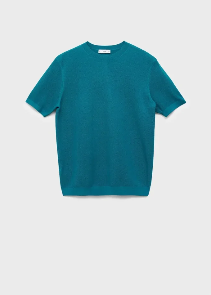 T-Shirt aus Baumwollstrick